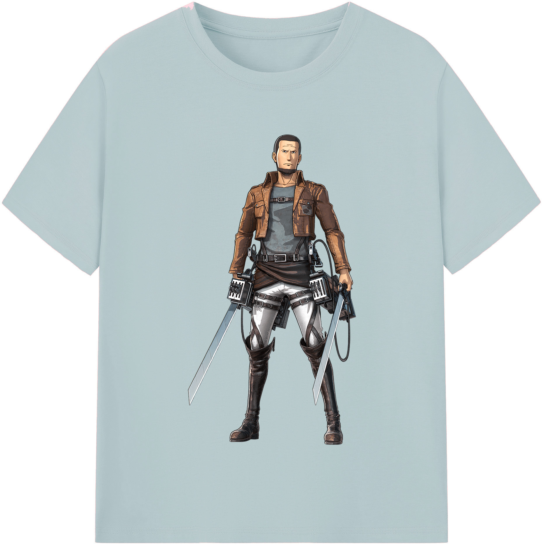 （画像用） 進撃の巨人 Attack on Titan 綿100％半袖Tシャツ（フロントプリント）